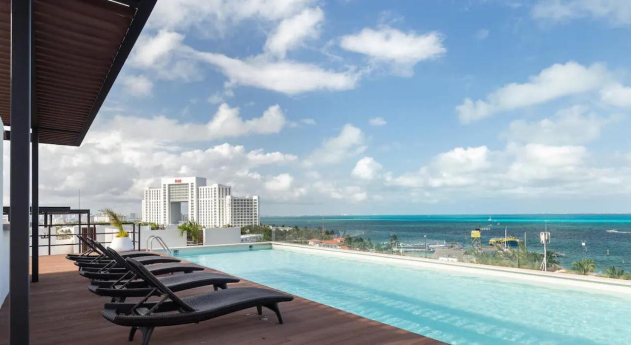 Elegant Apartment Well Located In The Hotel Zone Of Cancún Eksteriør billede